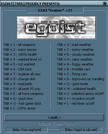 GTA 3 Cheat Codes for PC - GameNGadgets