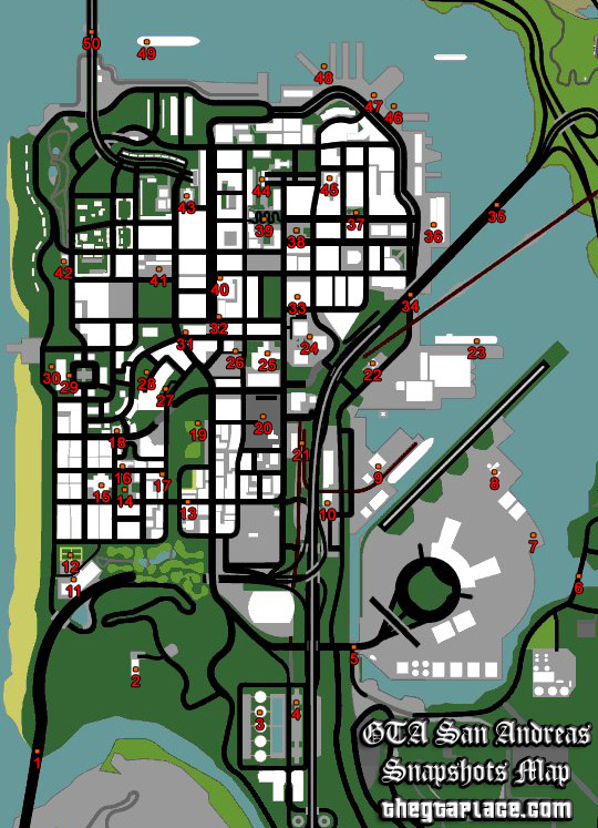 Grand theft auto San Andreas map for ps2!!! : r/ps2