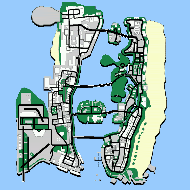 gta vice city map 3d